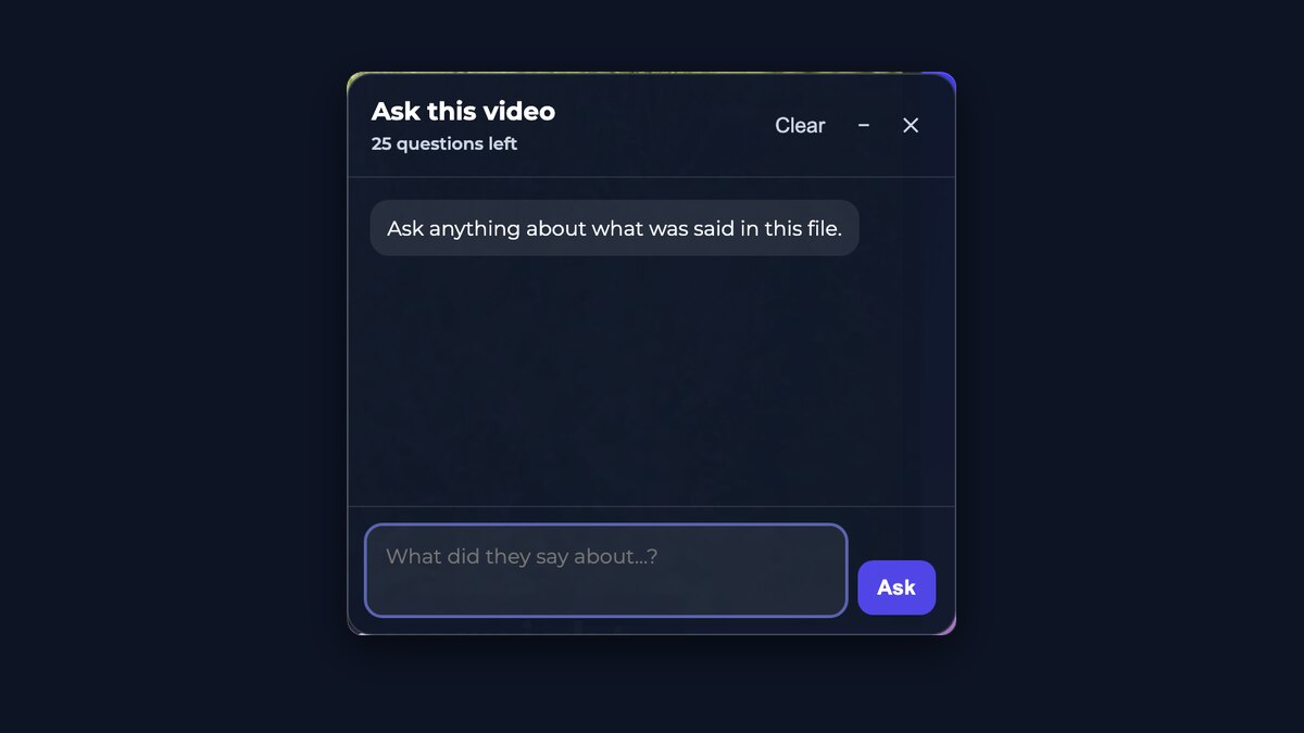 Ask this video